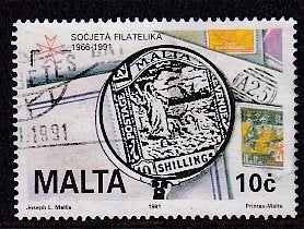 Malta Michel 859, Ophalen of Verzenden, Malta, Gestempeld