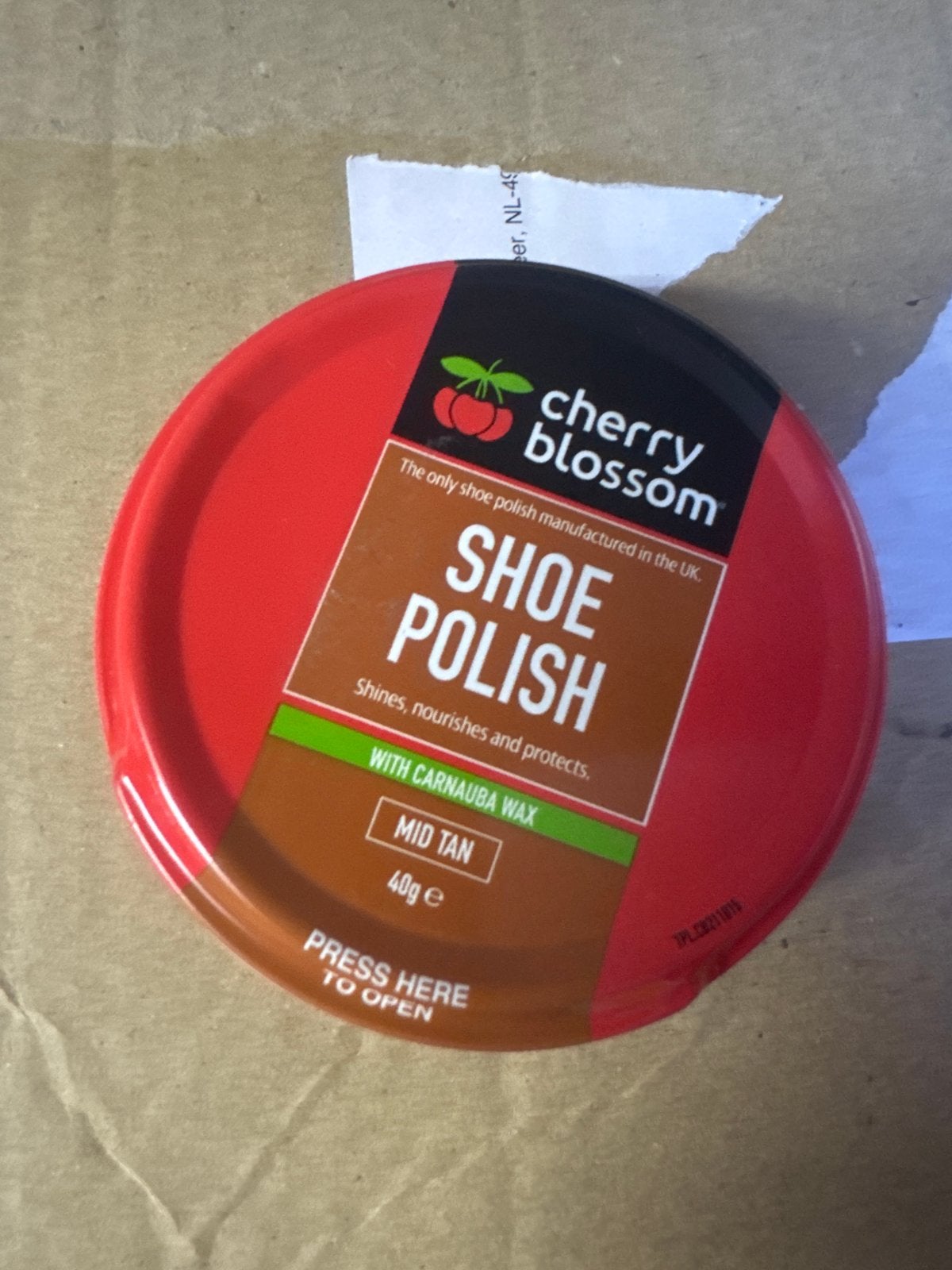 Cherry Blossom Schoenpoets Mid Tan 40g, Ophalen of Verzenden, Nieuw, Bruin, Overige typen