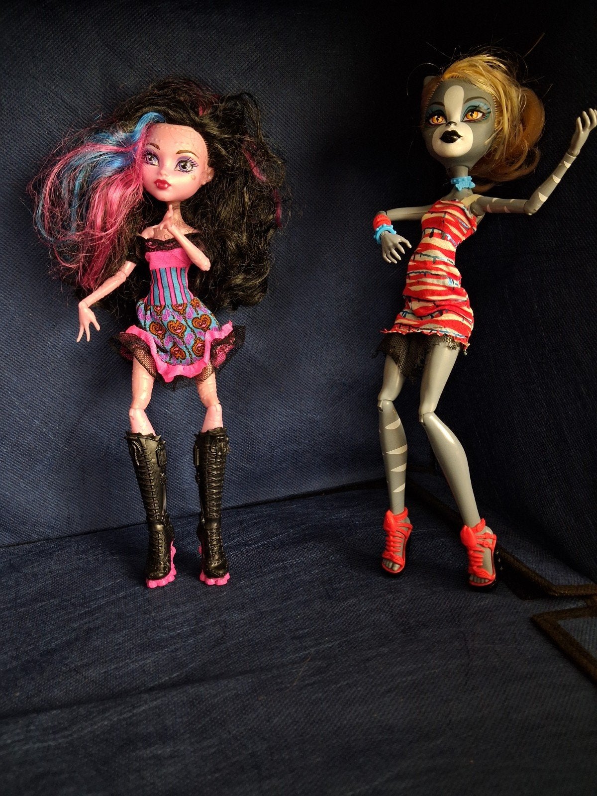 Monster High poppen - Clawdeen Wolf en Draculaura, Kinderen en Baby's, Speelgoed | Poppen, Ophalen of Verzenden