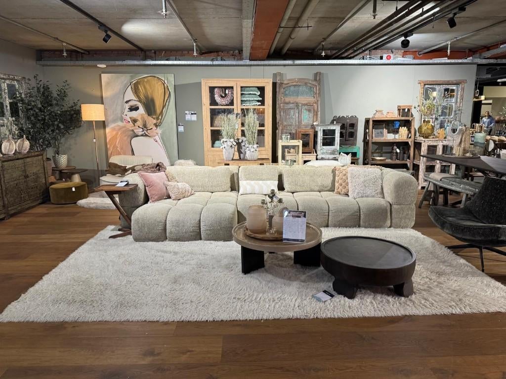 Vloerkleed Berber l Whoon | Purewood l van €3388 voor €1699, Ophalen, Gebruikt, Beige, 200 cm of meer