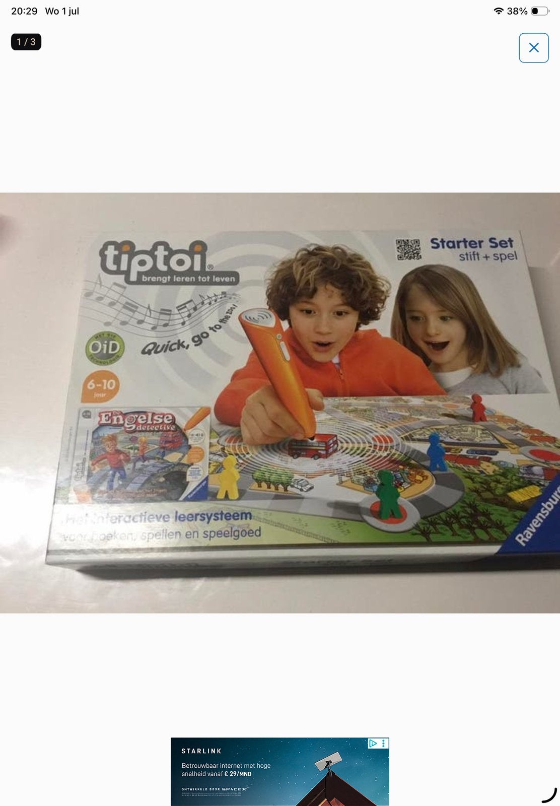Tiptoi educatief spel De engelse detective., Kinderen en Baby's, Speelgoed | Educatief en Creatief, Ophalen of Verzenden, Zo goed als nieuw