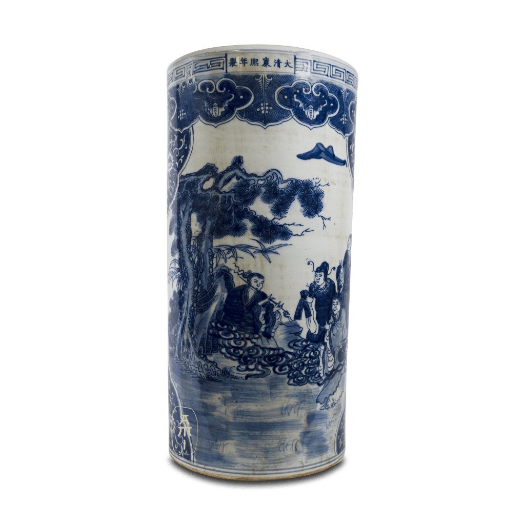 Unieke Chinese Blauw-Witte Porseleinen Paraplu bak, Ophalen of Verzenden, Nieuw, Overige materialen