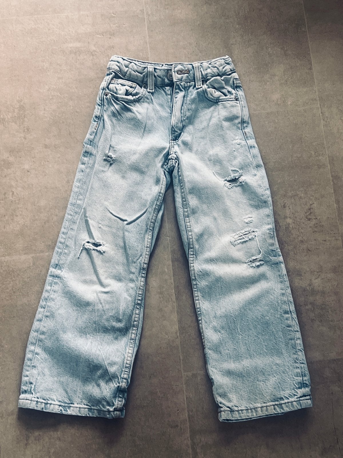 Zara Meisje Jeans Maat 122 - Stoere Wide Leg Broek, Ophalen of Verzenden, Gebruikt, Meisje, Broek