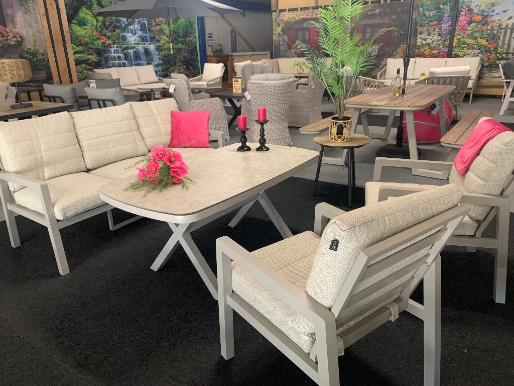 Loungeset Jayson, Tuin en Terras, Ophalen, 5 zitplaatsen, Bank, Loungeset