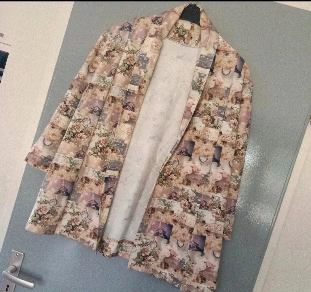 Vintage look blazer jasje maat S/M, Ophalen of Verzenden, Gedragen, Maat 36 (S), Meerkleurig