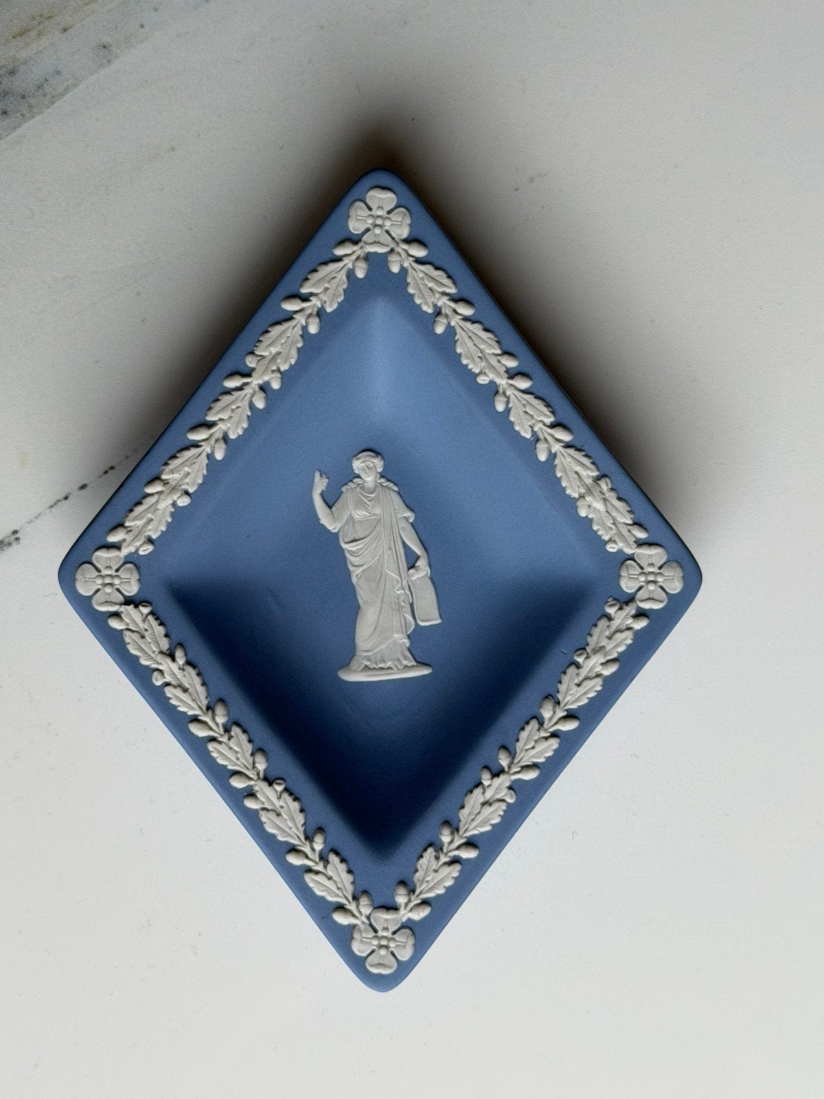 Wedgwood Jasperware blauw schaaltje – vintage, Ophalen of Verzenden