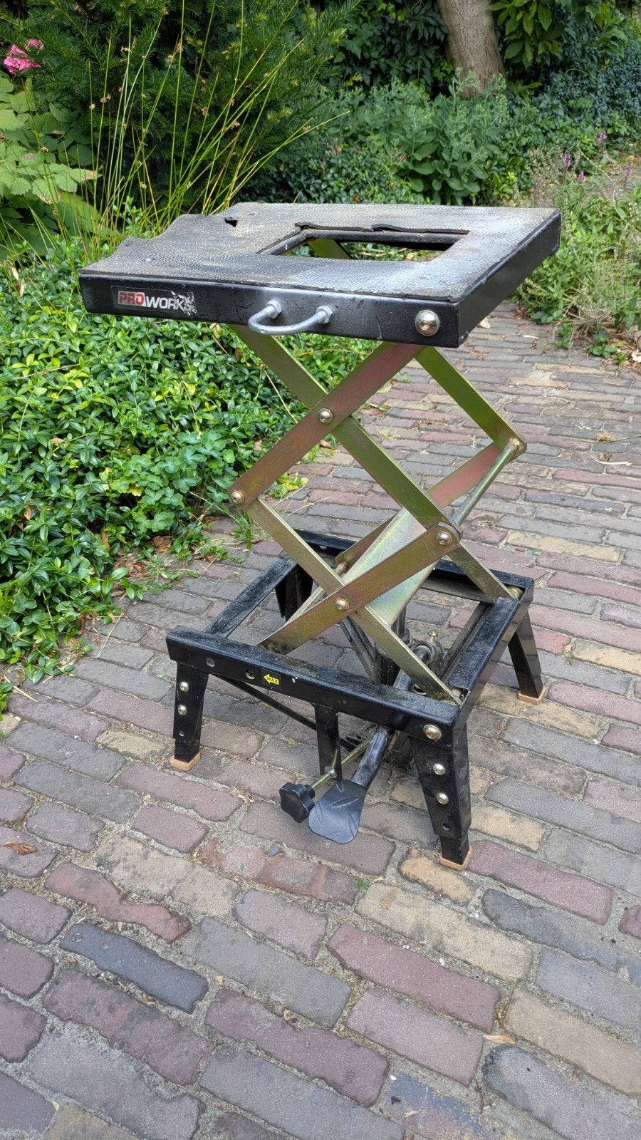 Motor lift / crosslift hydraulisch, Ophalen