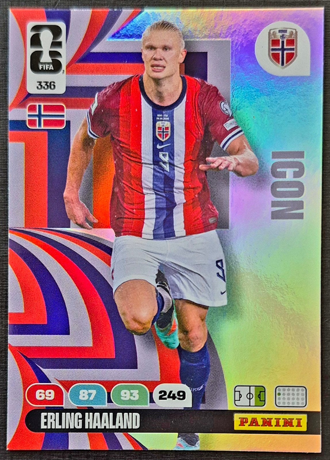 Panini Icon Erling Haaland - Noorwegen, WK 2026, Ophalen of Verzenden, Zo goed als nieuw, Plaatje