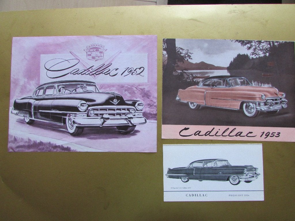 Drie '50s Cadillac items, Nederlands., Ophalen of Verzenden, Zo goed als nieuw, Algemeen