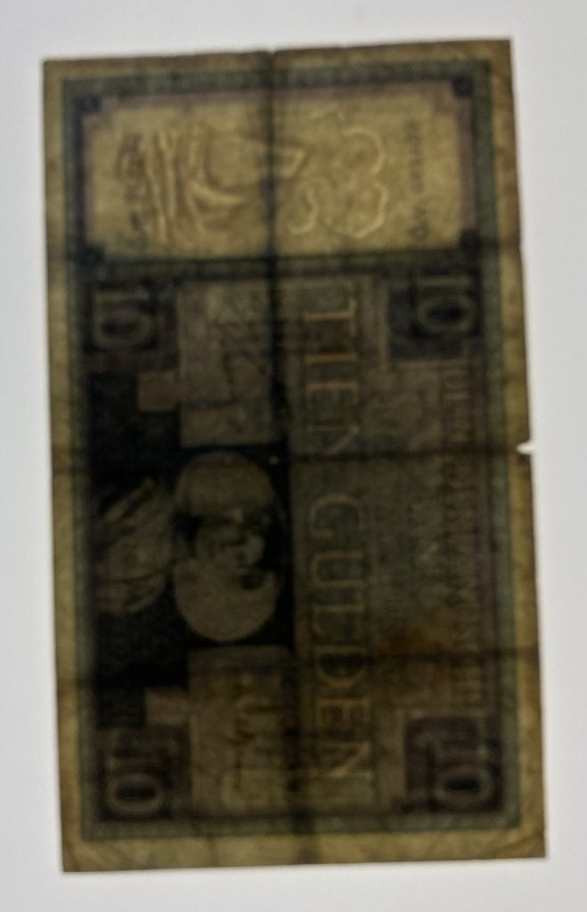 NL 10 gulden bankbiljet 1929 - Zeeuws meisje - QW 012195, Ophalen of Verzenden, 10 gulden, Los biljet