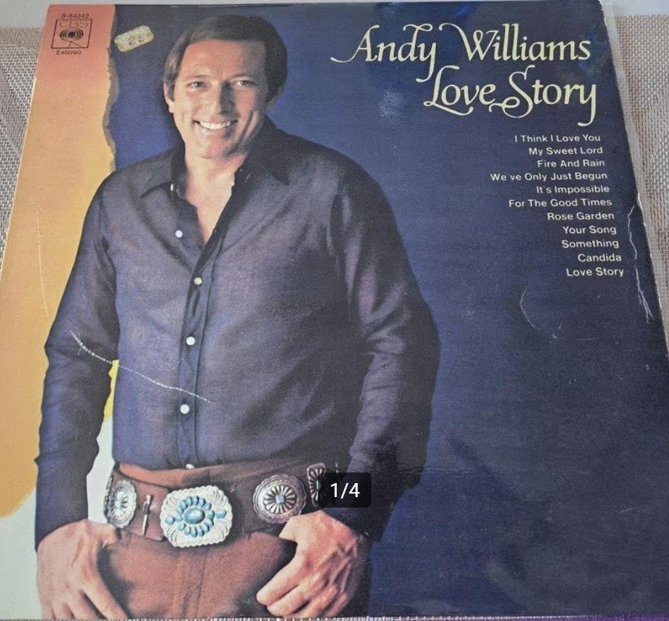 Andy Williams LP vinyl - Love Story, LP, Gebruikt, 12 inch, Verzenden