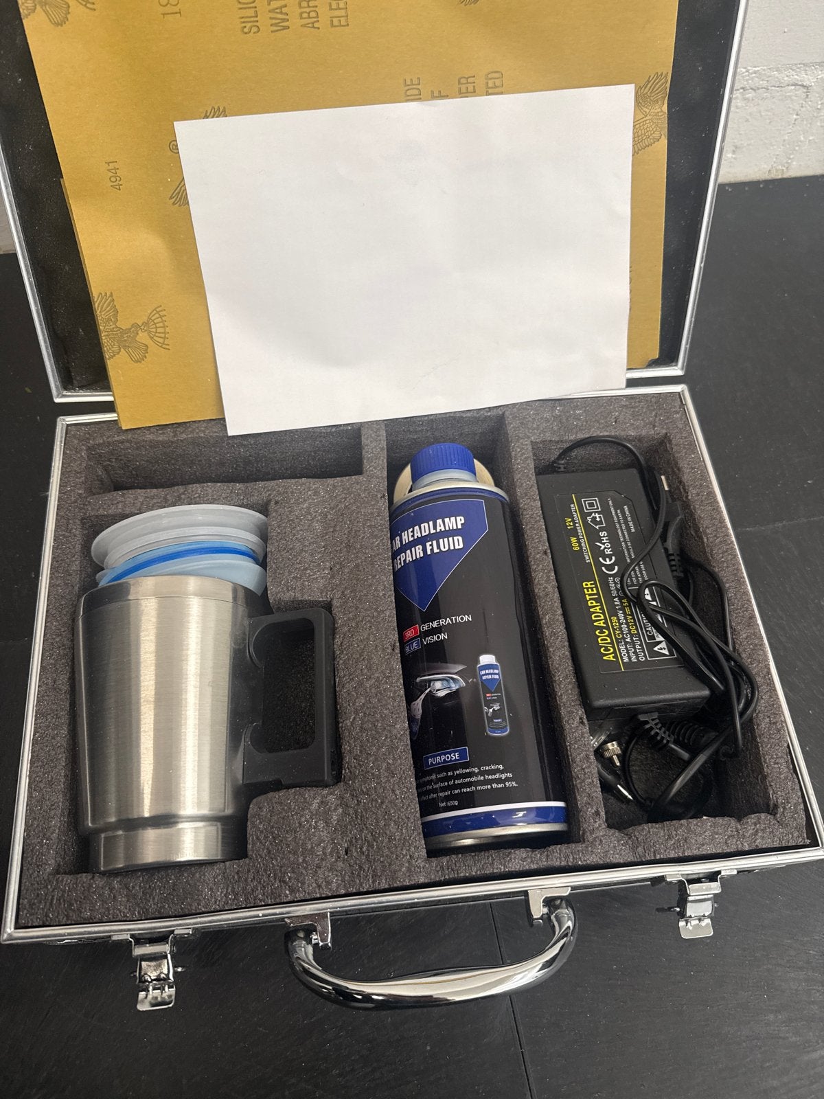 Koplamp Polijst Renovatie Set - Herstel Doffe Koplampen, Ophalen of Verzenden, Nieuw, Universele onderdelen