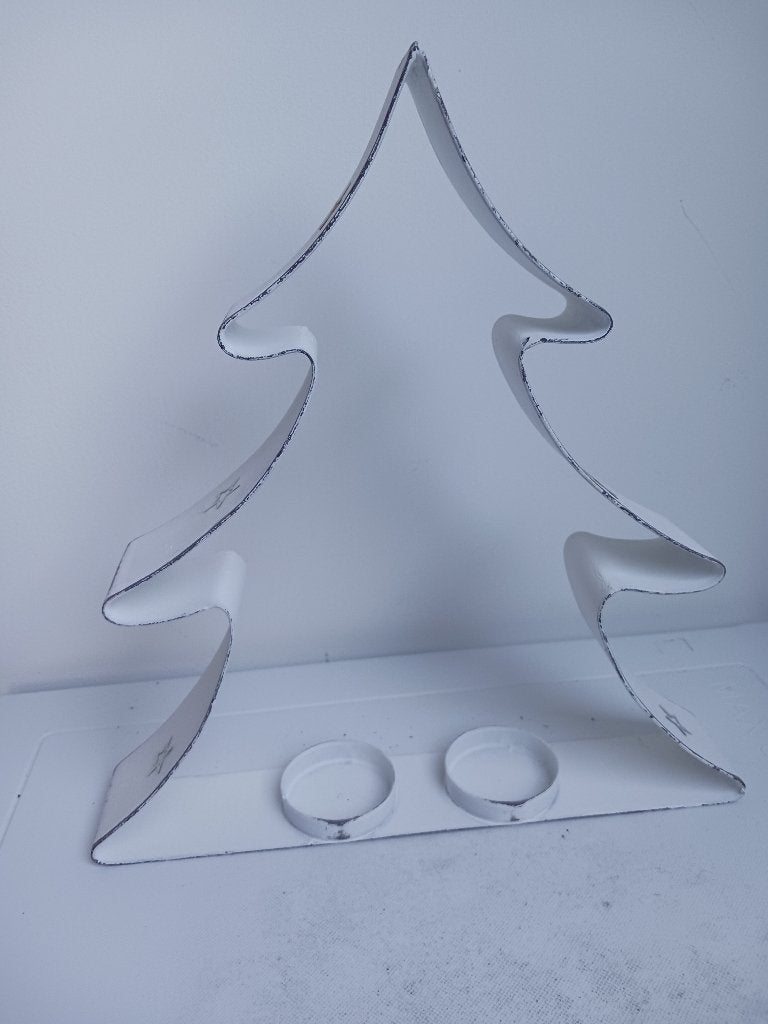 Metalen witte kerstboom, Ophalen of Verzenden