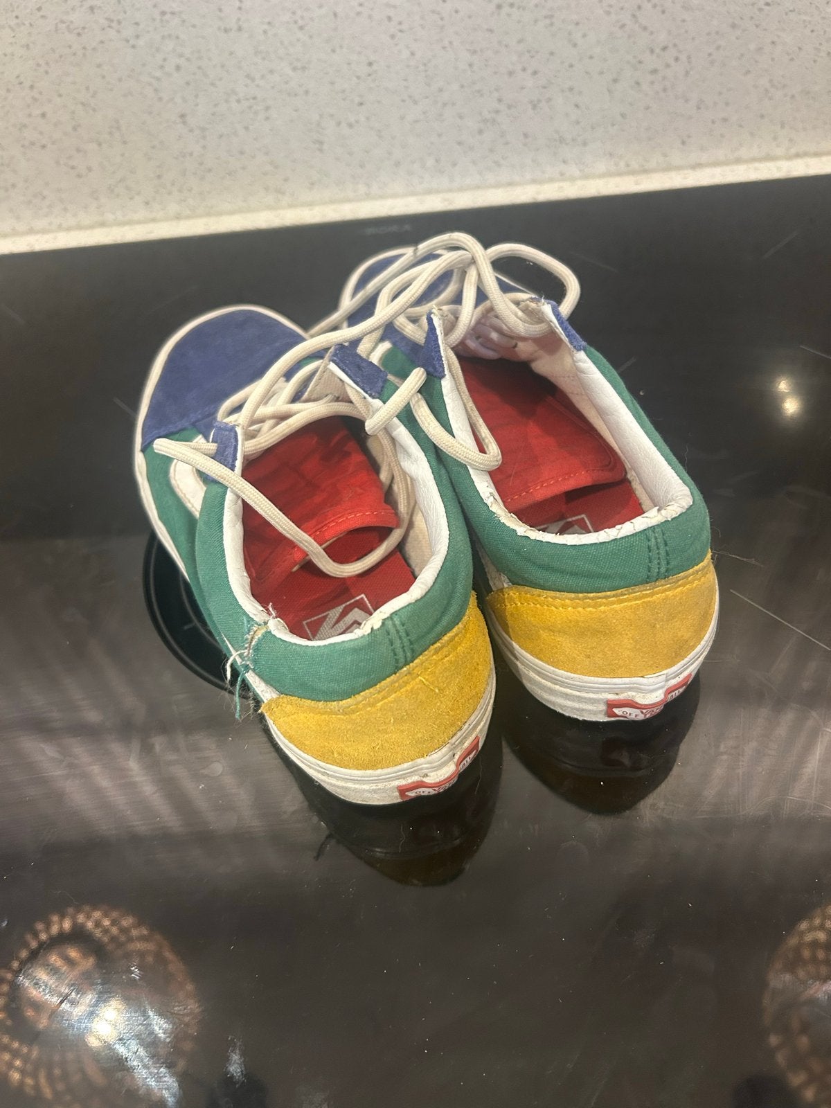 Vans Trendy Sneakers Heren Maat 41 - Zo goed als nieuw, Ophalen of Verzenden, Gedragen, Overige kleuren, Sneakers of Gympen