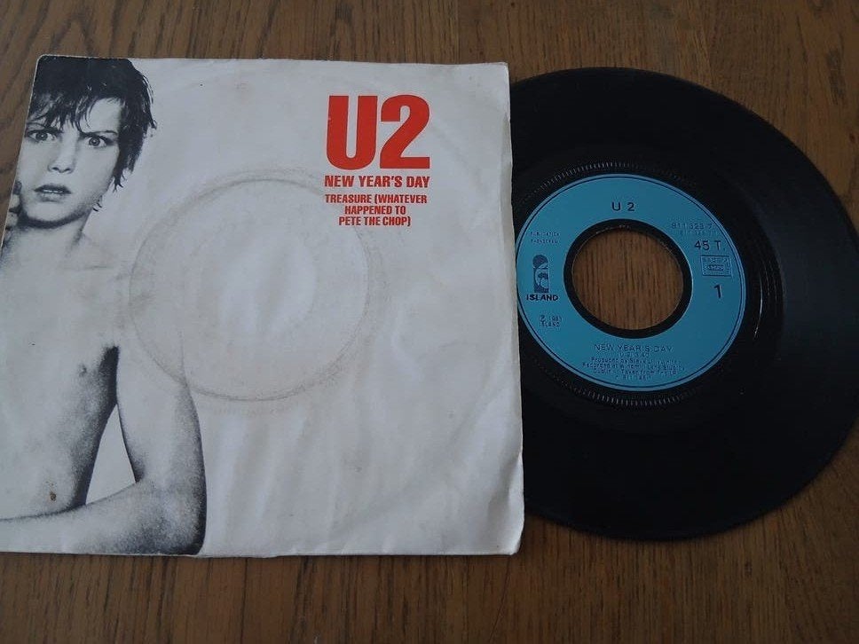 BINYL SINGLE     U2     1983, Ophalen of Verzenden, Zo goed als nieuw, Overige formaten, Poprock