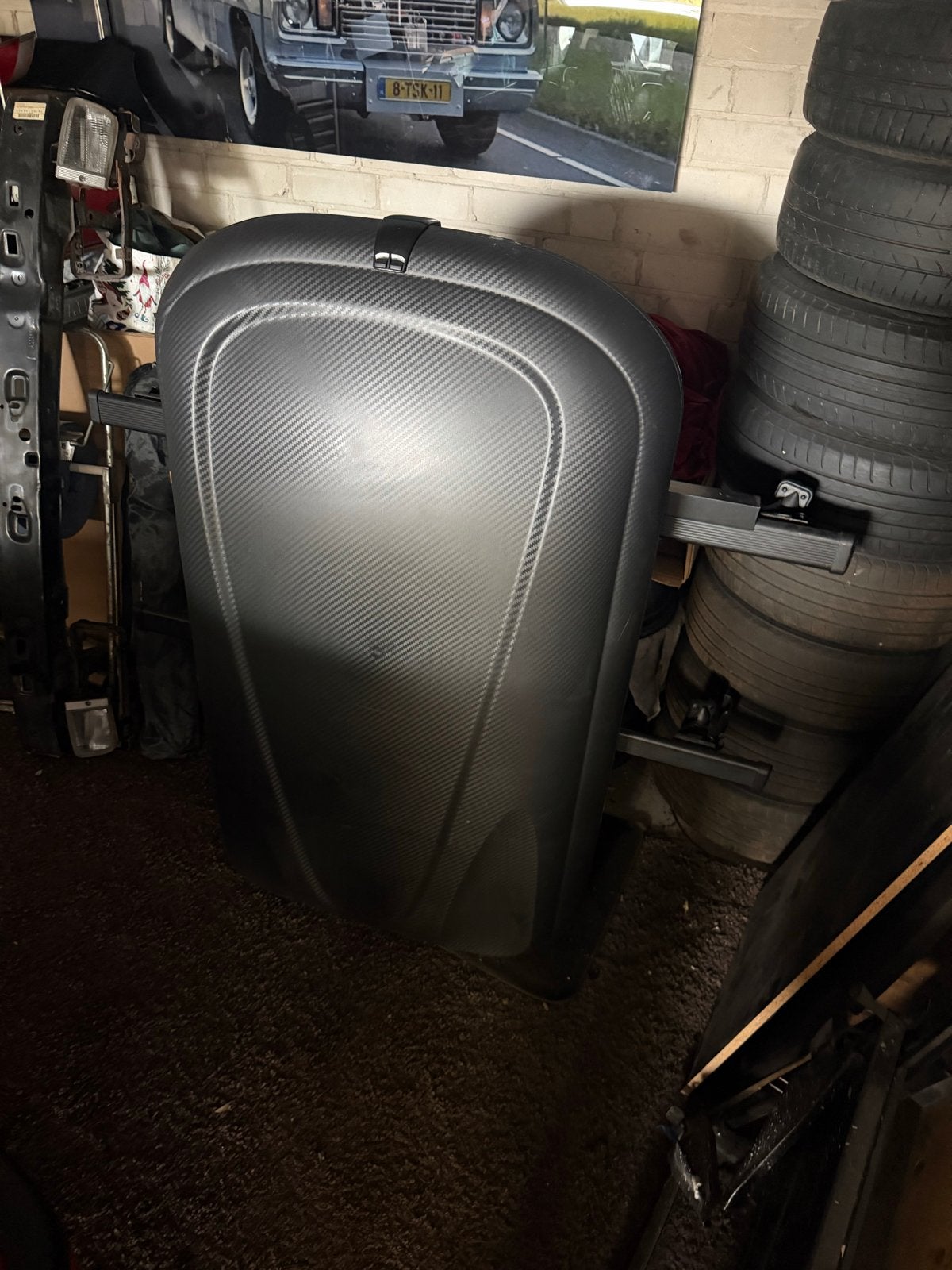 Dakkoffer met carbonlook, Auto diversen, Ophalen of Verzenden, Gebruikt