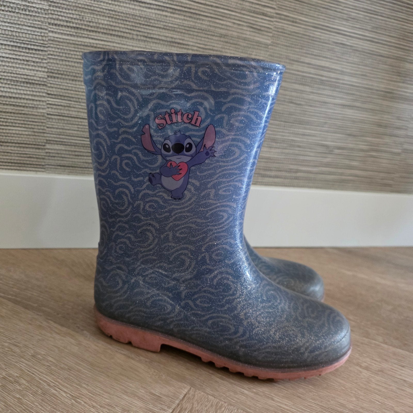 Regenlaarzen Stitch maat 31 *Teab*, Kinderen en Baby's, Gebruikt, Jongen of Meisje, Ophalen of Verzenden, Laarzen