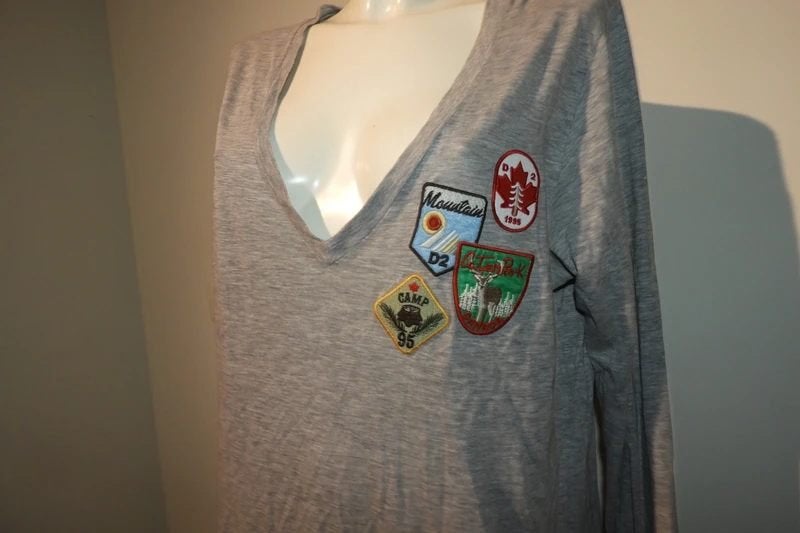 Dsquared2 sweatshirt merk emblemen blouse delen ruit, Verzenden, Maat 42/44 (L), Zo goed als nieuw, Dsquared2