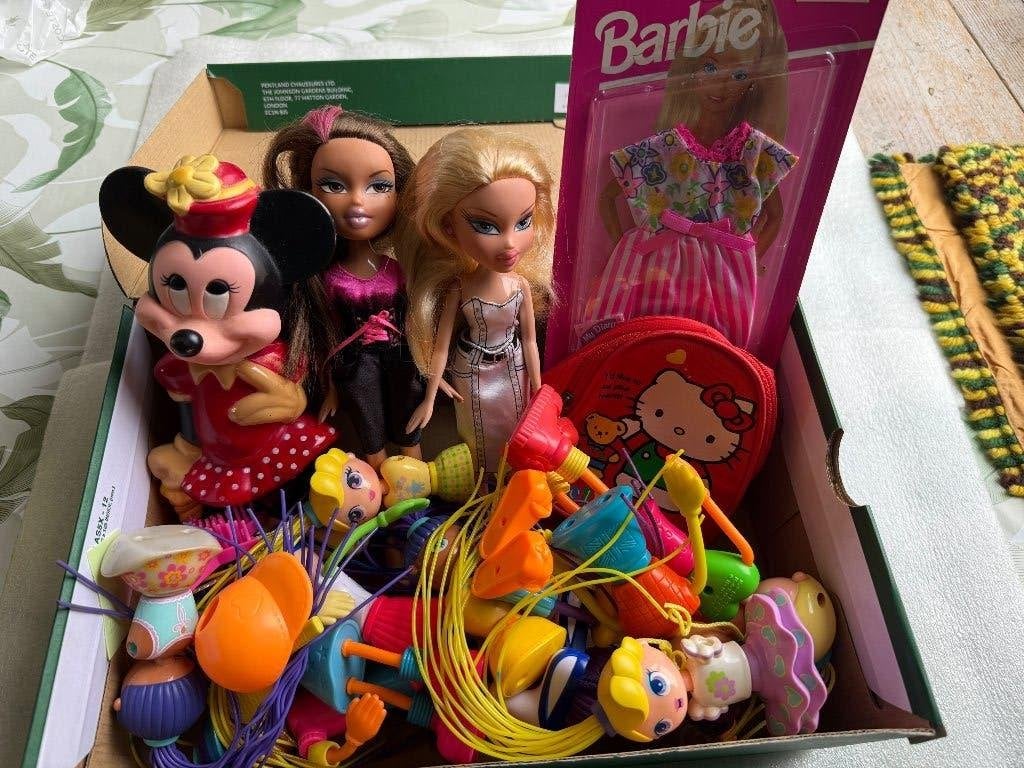 Vintage speelgoed Bratz Barbie Betty Spaghetty Hello Kitty, Ophalen of Verzenden, Gebruikt, Barbie