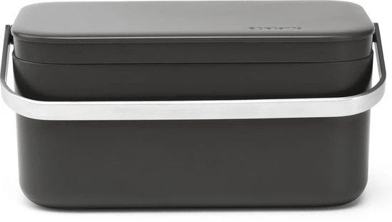 Brabantia  AANRECHT AFVALBAKJE 1.8 liter - Dark Grey, Verzenden, Nieuw