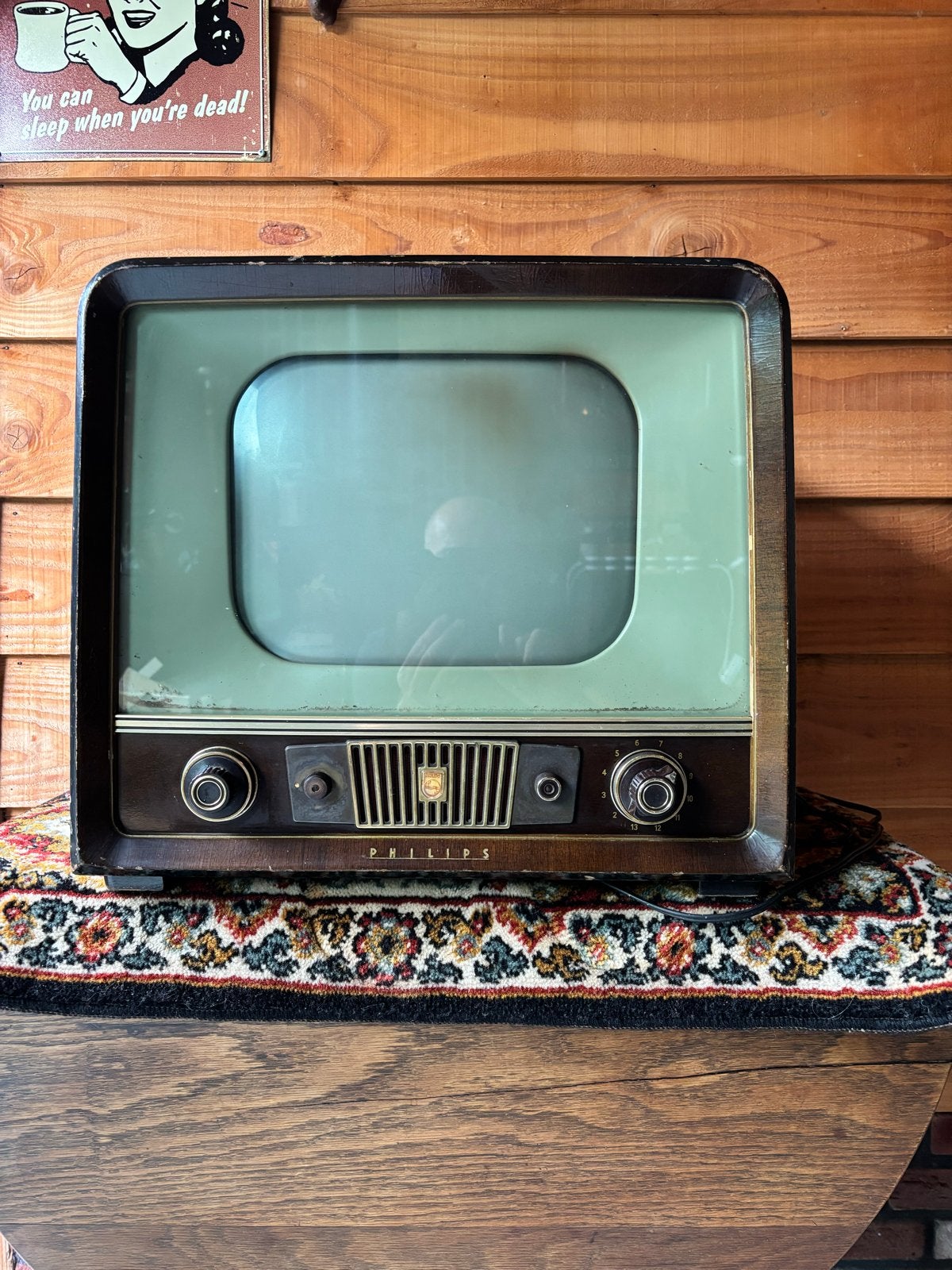 Vintage Philips Televisie 111X 316 U - Jaren '50, Antiek en Kunst, Ophalen