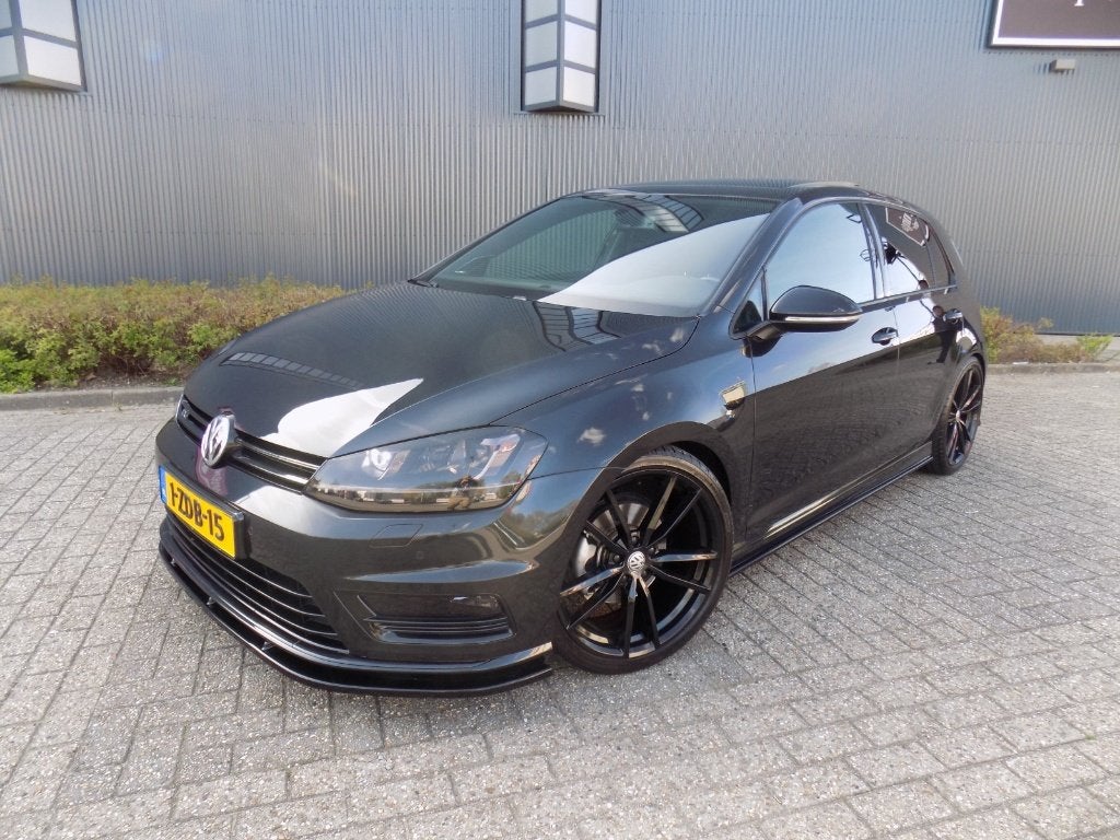 Volkswagen Golf 1.4 TSI R Line DSG 2014 Zwart, Auto's, Stof, 4 cilinders, Elektronische parkeerrem, Zwart