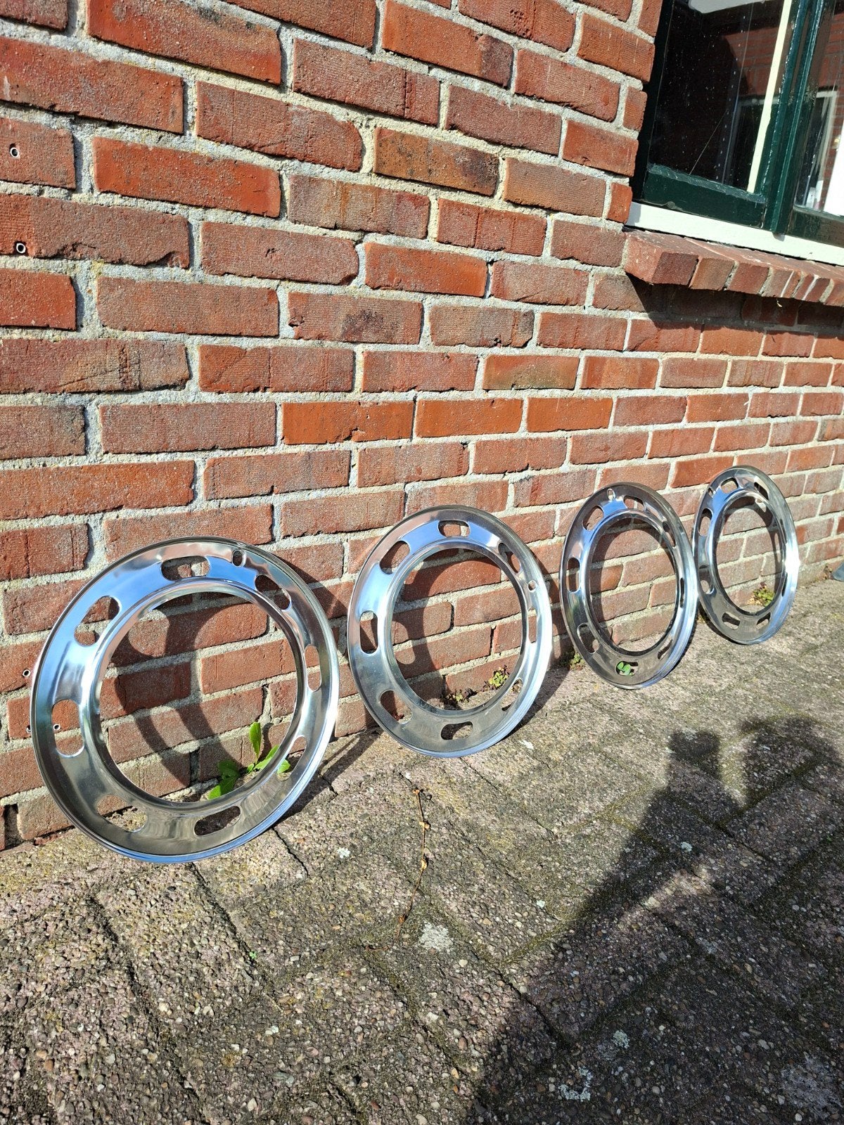Aluminium sierringen 15 inch voor VW Karmann Ghia/Kever, Ophalen, Zo goed als nieuw
