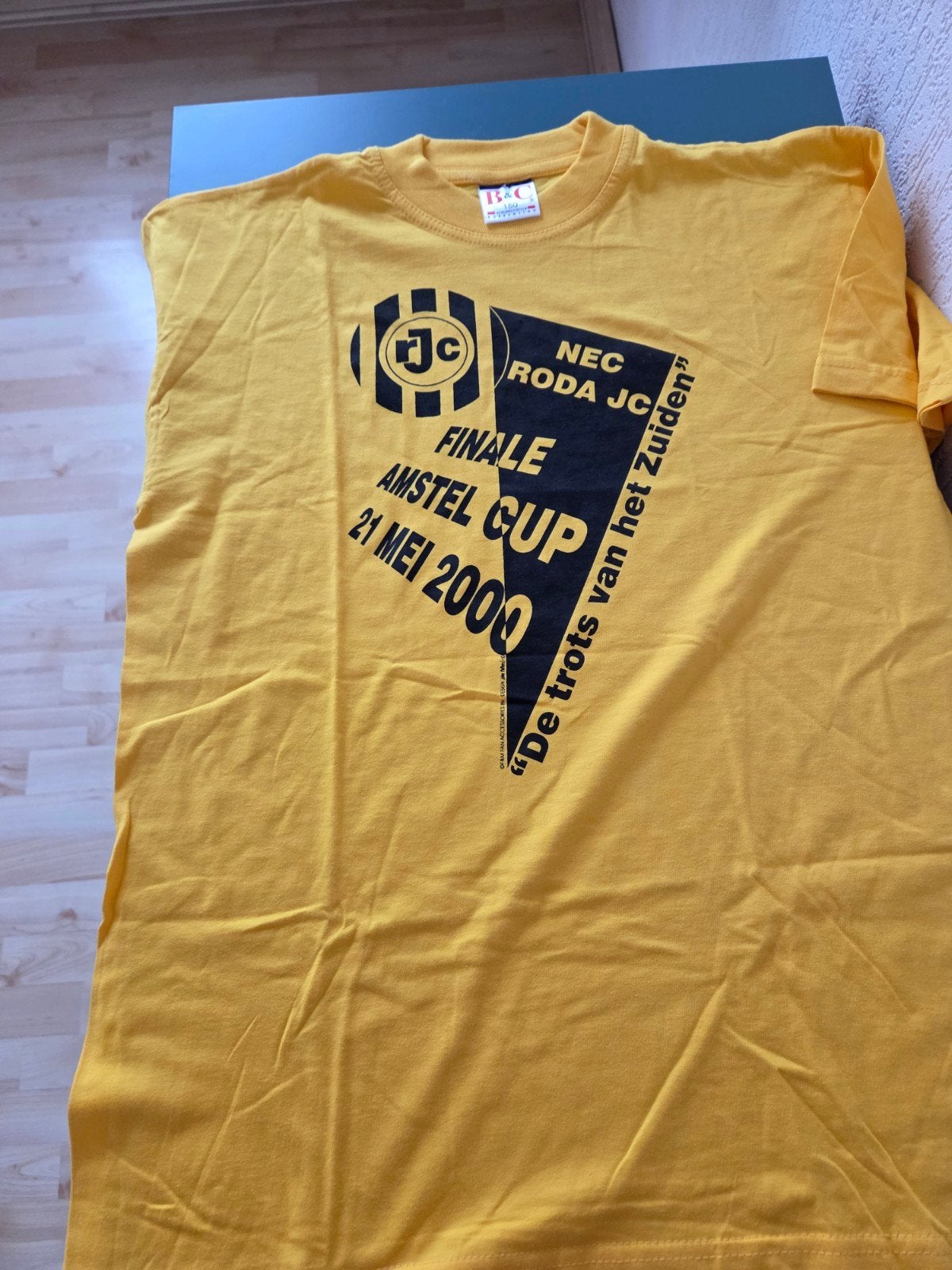 NEC Roda JC Amstel Cup Finale 2000 T-shirt, B&C, Geel, Ophalen of Verzenden, Zo goed als nieuw