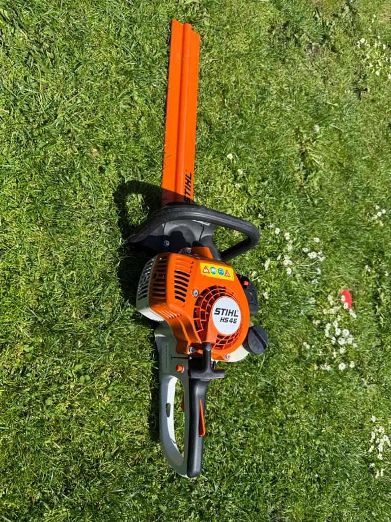 Stihl HS 45 Heggenschaar - Benzine, Ophalen of Verzenden, Gebruikt, Benzine