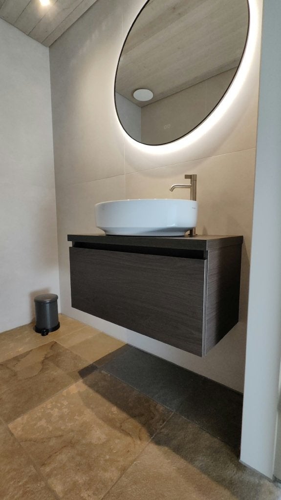 MÓETZ Zolo bad/toiletmeubel 80*50*41.5 cm (l*b*h) MArone Oak, Ophalen, Nieuw, 50 tot 100 cm, Minder dan 100 cm