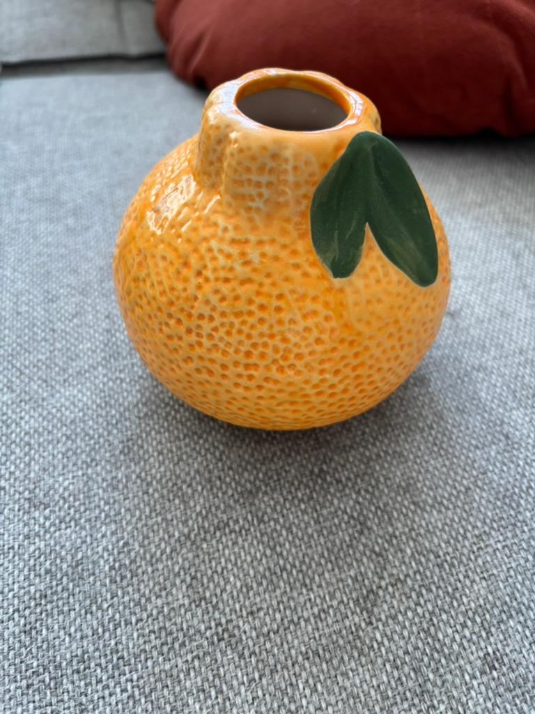Vaasje fruit, Ophalen, Steen, Oranje, Zo goed als nieuw