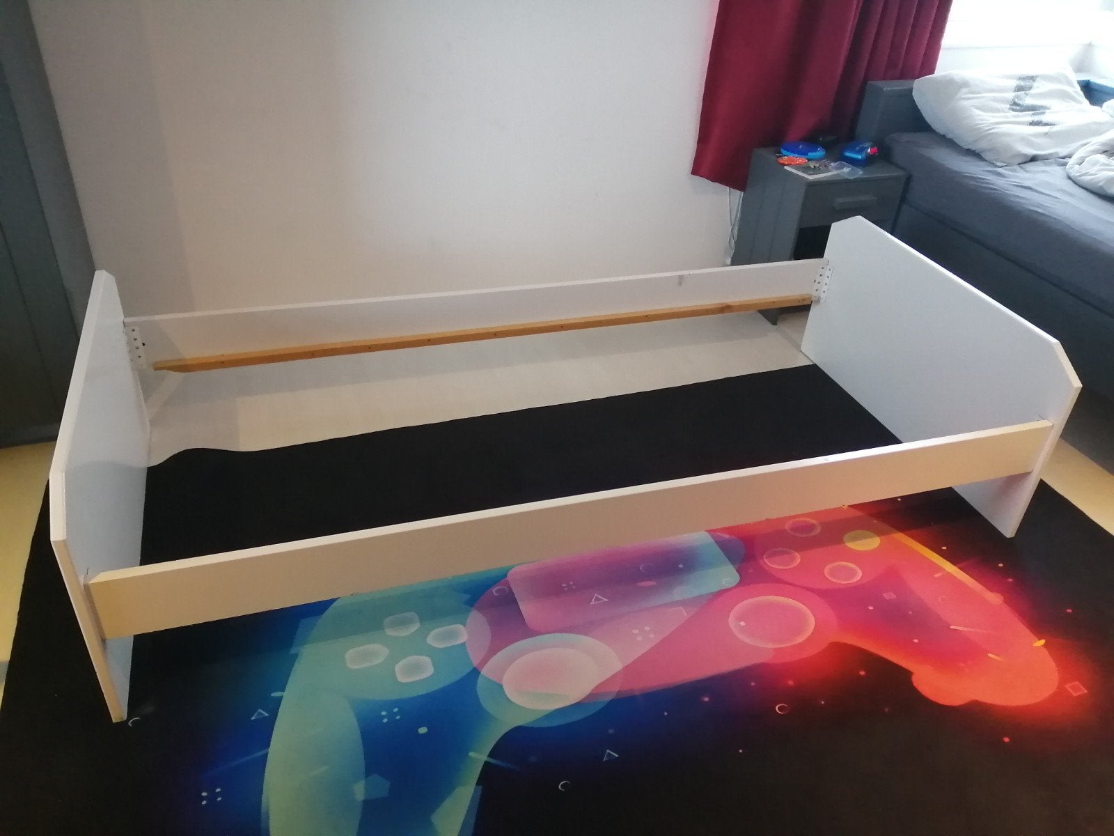 GRATIS bed 200x90, Ophalen, Gebruikt, 90 cm, Eenpersoons
