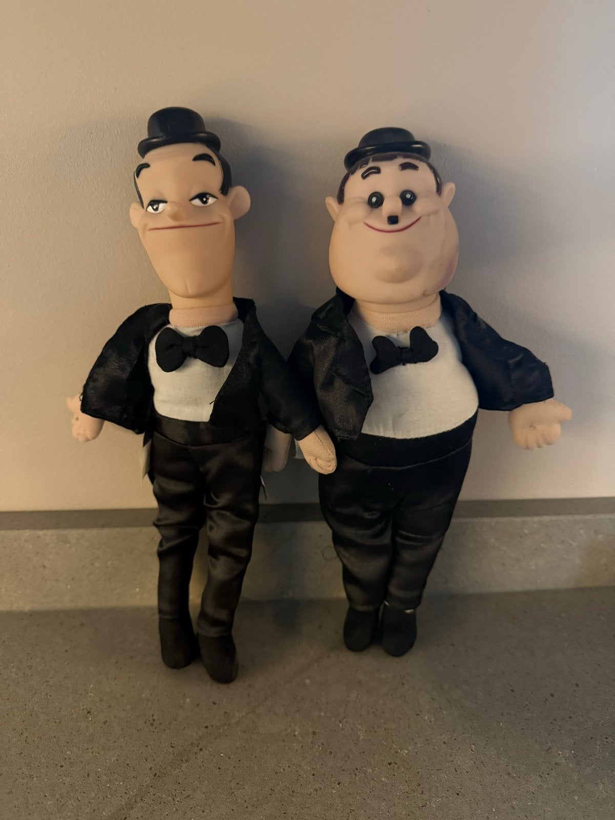 Laurel & Hardy Knuffels - Vintage Play-by-Play Poppen, Overige merken, Overige karakters, Overige typen, Zwart