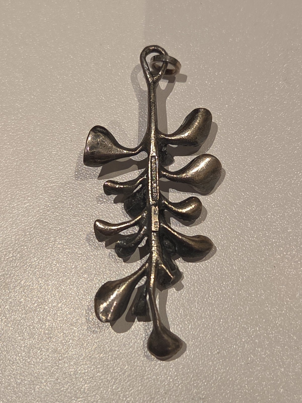 Hannu Ikonen Finland bekertjesmos hanger zilver, Ophalen of Verzenden, Zo goed als nieuw, X, Zilver