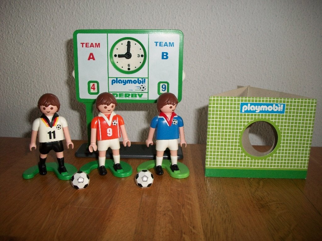 Kleine setjes, voetballer, squad, motor, politie, tractor, Ophalen of Verzenden, Zo goed als nieuw, Complete set