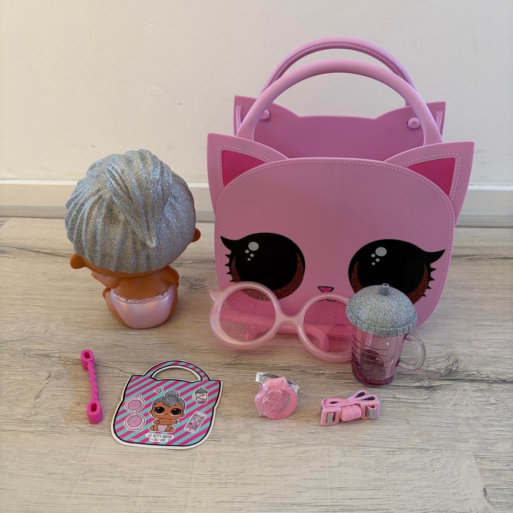 LOL Surprise! Lil Kitty Queen pop met accessoires, Ophalen of Verzenden, Gebruikt, Overige typen