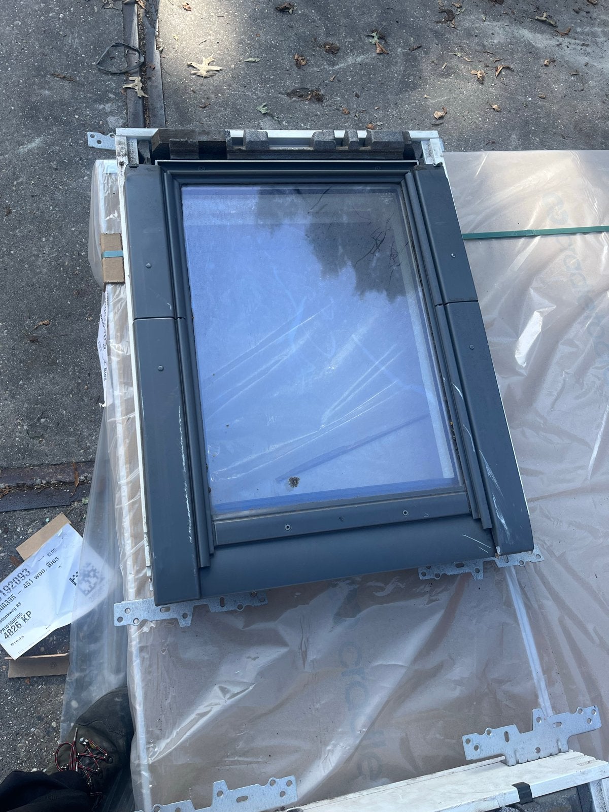 Velux GGL CK01 Dakraam - Gebruikt 2 stuks, Doe-het-zelf en Verbouw, Ophalen, Gebruikt, Minder dan 80 cm, Dubbelglas
