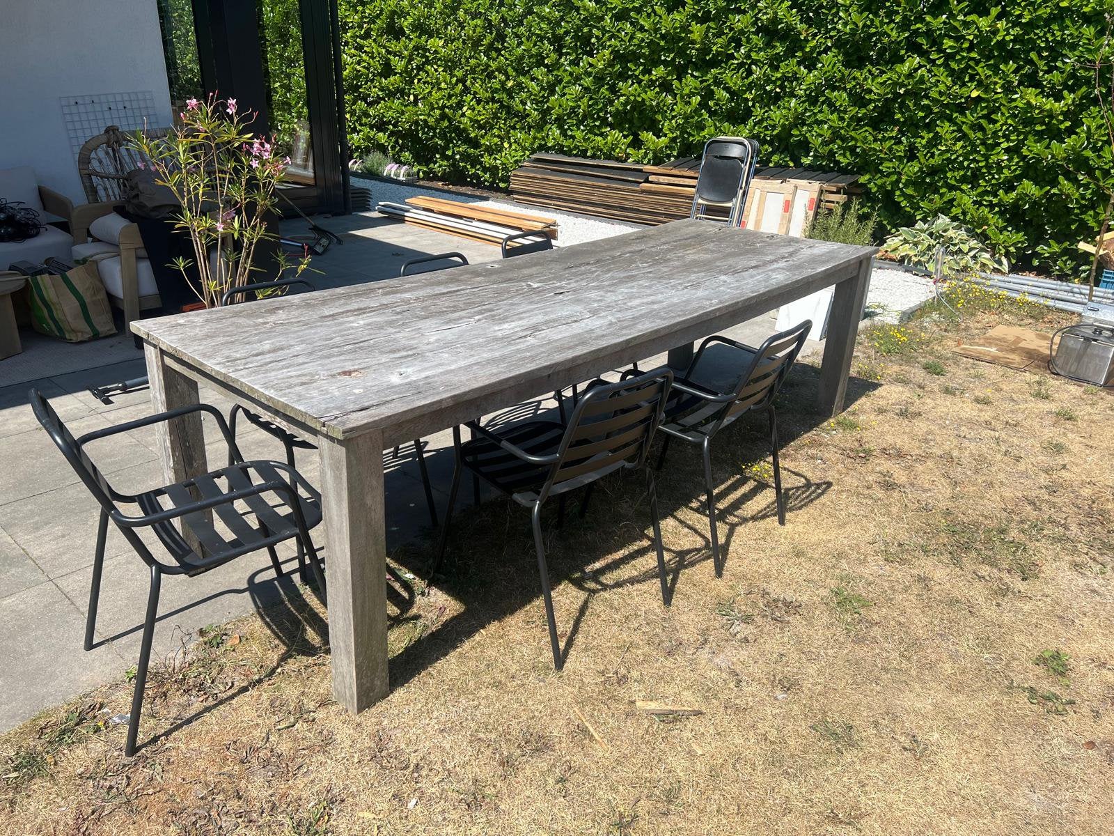 Buitentafel, Ophalen, Gebruikt, Eettafel, Steigerhout