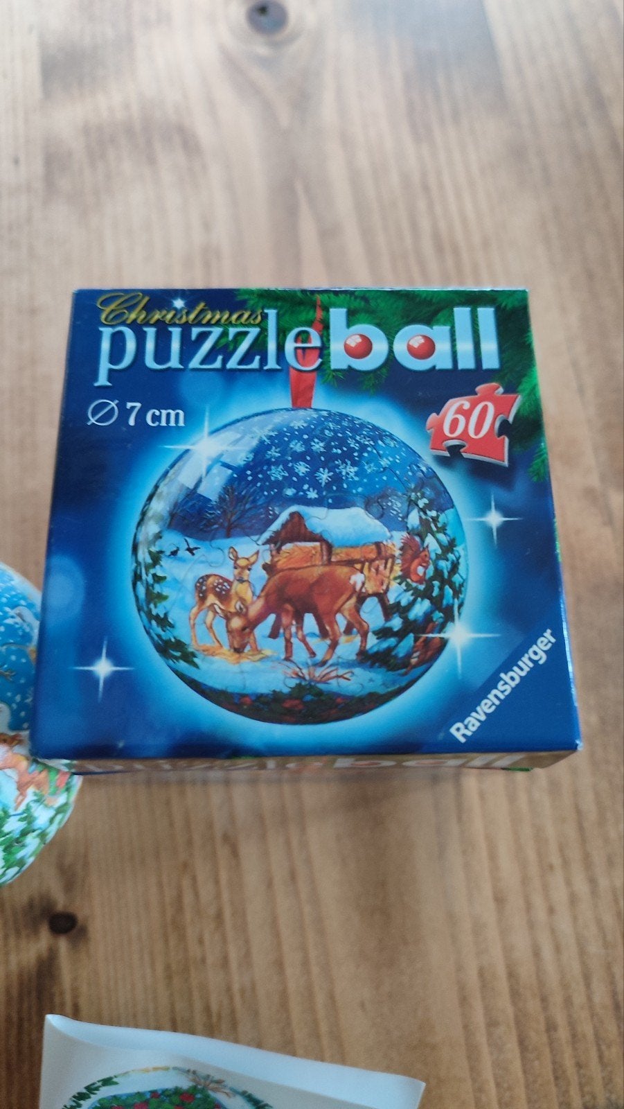 Ravensburger Christmas Puzzleball 7cm - Kersttafereel, Gebruikt, Meerkleurig, Ophalen of Verzenden, Kunststof