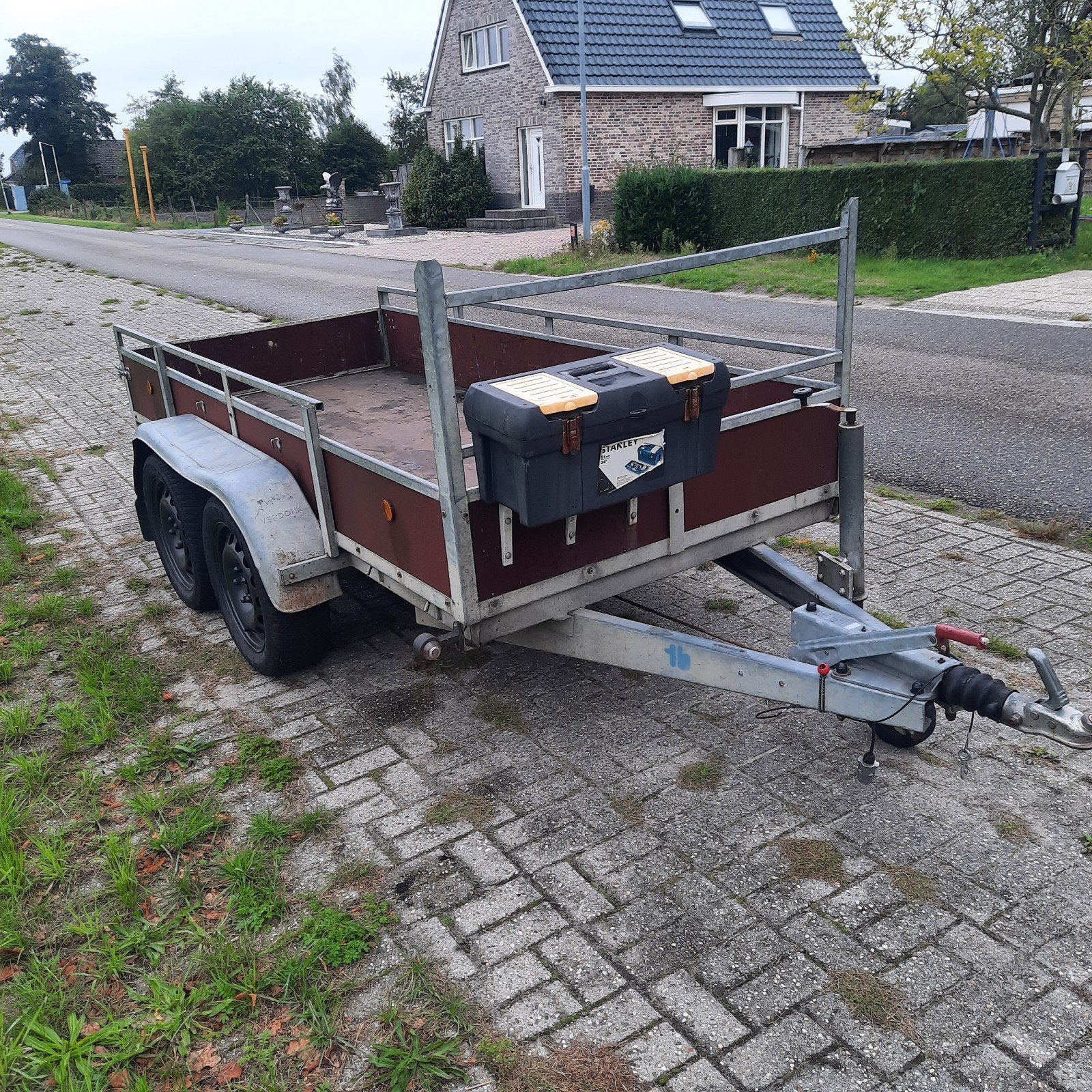 Tandem aanhanger, Ophalen, Gebruikt
