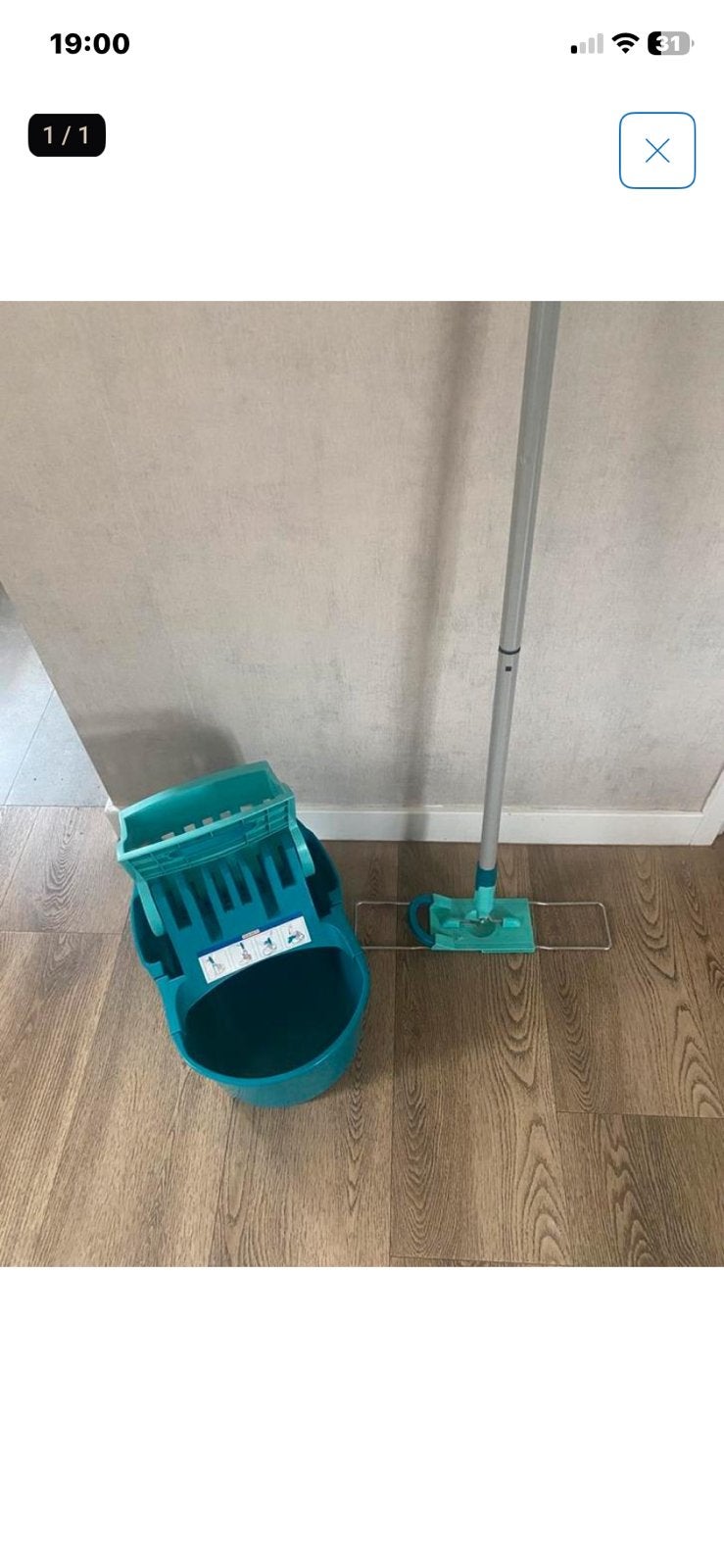 Leifheit vloertrekker met vringemmer, Ophalen