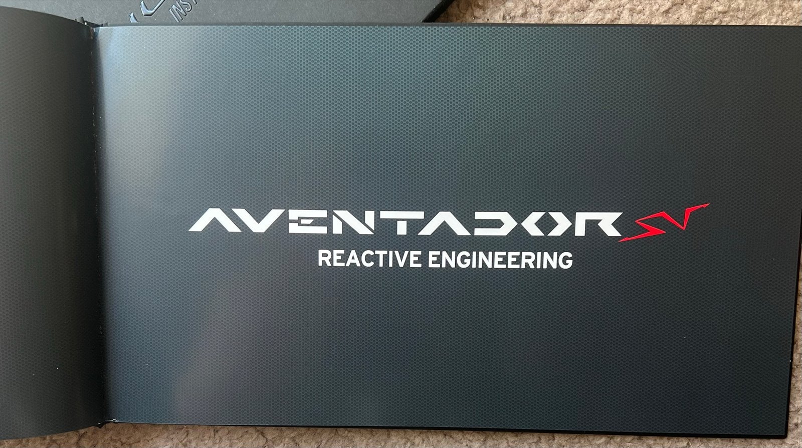 Lamborghini Aventador SV Brochure, Ophalen, Zo goed als nieuw, Overige merken