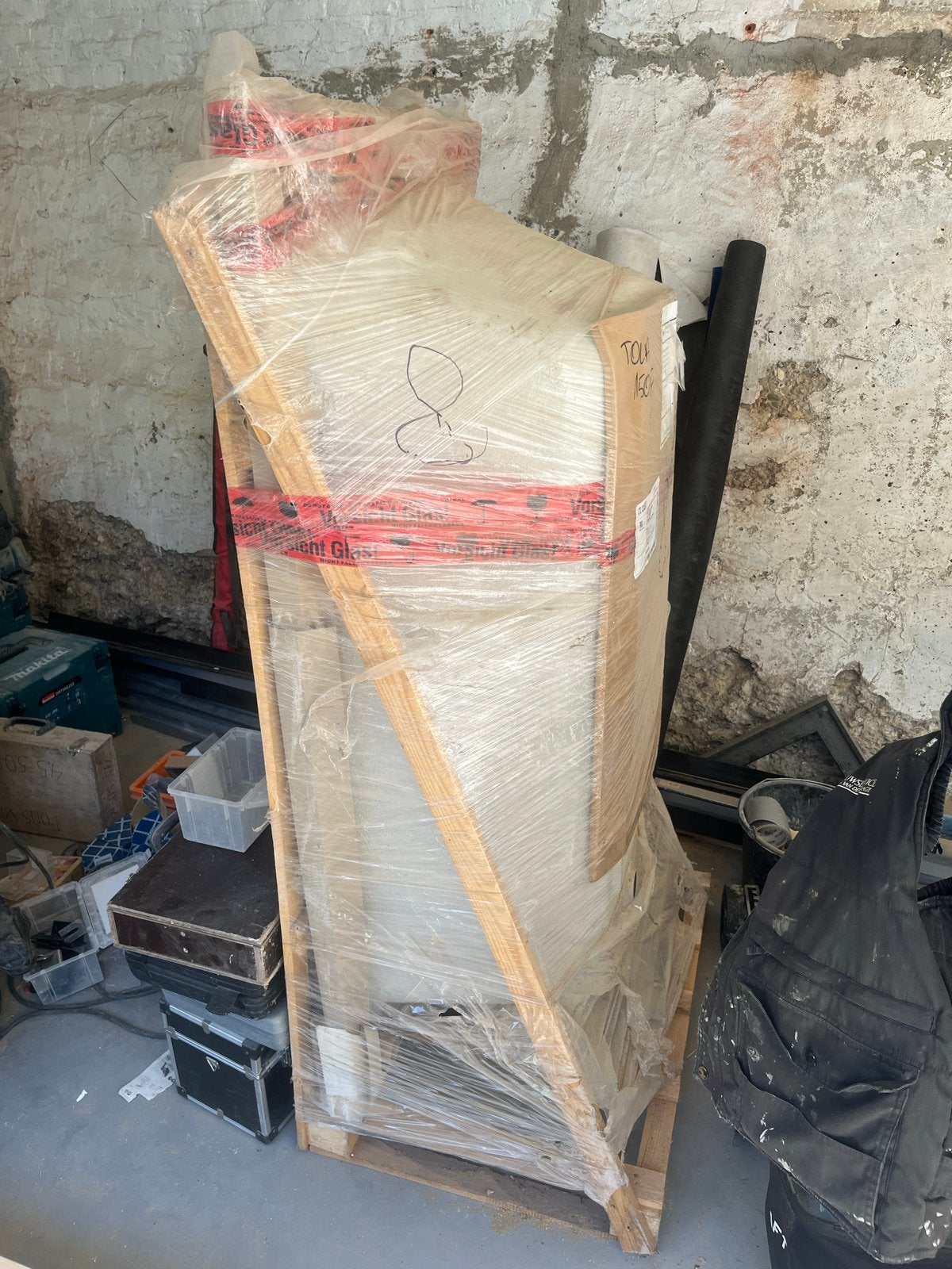 Bad 150x175 cm inclusief sifon en onderstel, Ophalen, Gebruikt, Bad
