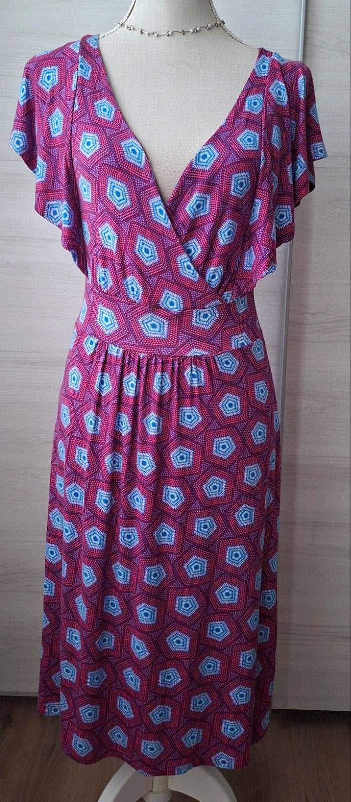 LolaLiza Jurk Maat 38 met Geometrisch Patroon, Maat 38/40 (M), Meerkleurig, Ophalen of Verzenden, LolaLiza
