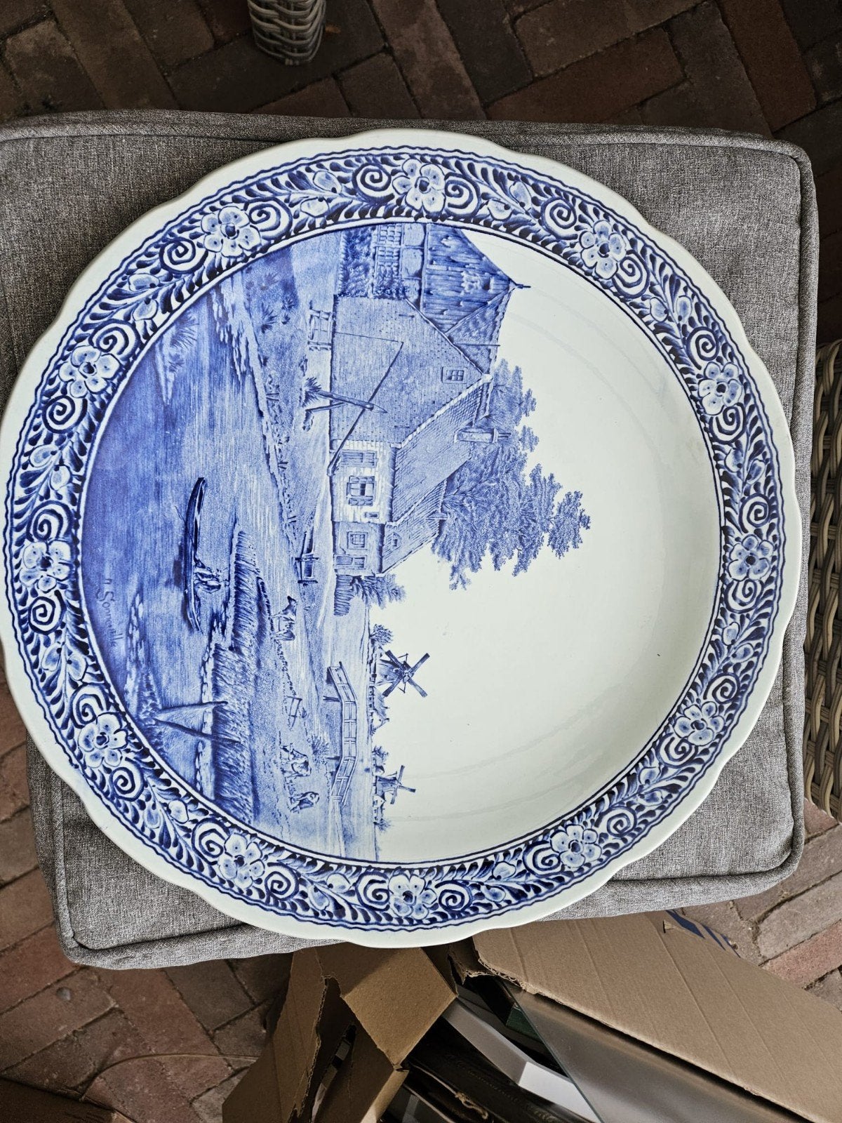 Mooie blauwe Hollandse schalen - Set van 3, Ophalen