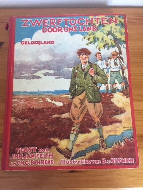 Zwerftochten door ons land – Gelderland, Boeken, Prentenboeken en Plaatjesalbums, Verzenden, Gelezen, Feith en Behrens, Plaatjesalbum