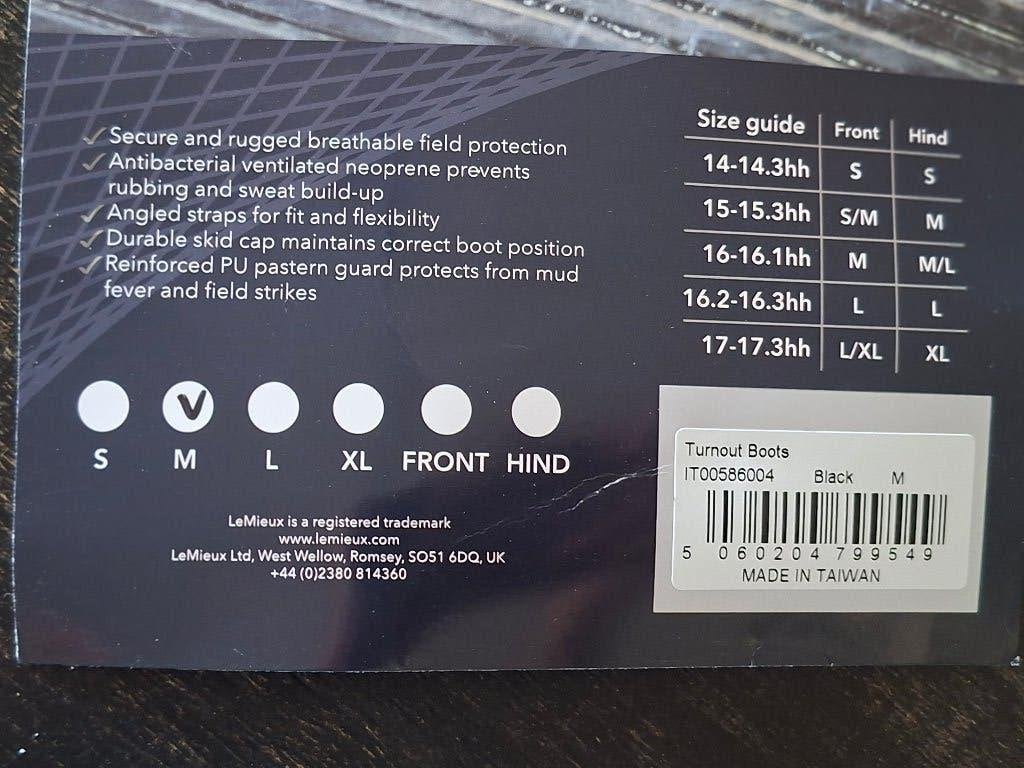 LeMieux turnout boots maat M, Ademend, Lemieux, Rijden, Overige maten
