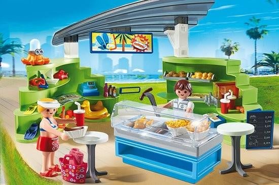 Playmobil Winkel met Snackbar 6672, Kinderen en Baby's, Speelgoed | Playmobil, Ophalen of Verzenden, Zo goed als nieuw, Complete set
