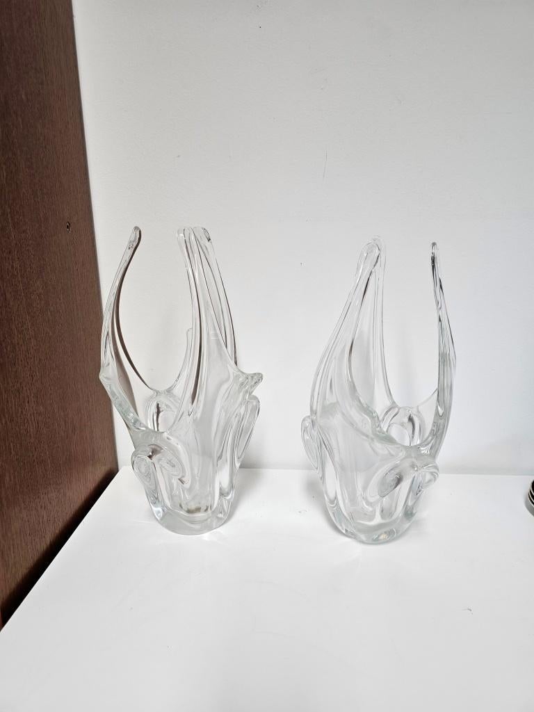 2 Murano vazen  voor €50,-!, Huis en Inrichting, Woonaccessoires | Vazen, Ophalen, Gebruikt, Overige kleuren, Glas