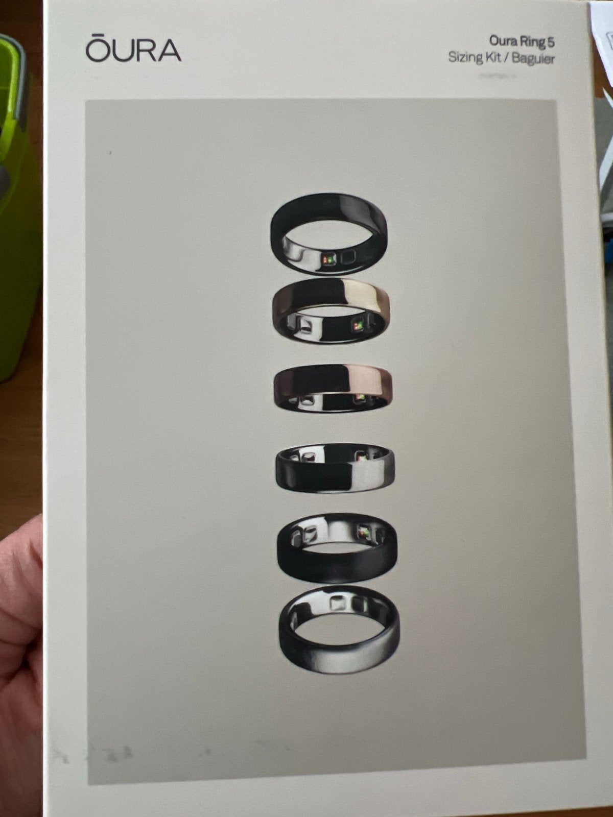 Oura Ring 5 Sizing Kit / Baguier - Maatbepaling, Sieraden, Tassen en Uiterlijk, Ringen, Kunststof, Zwart, Nieuw, Ophalen of Verzenden